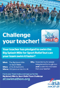 Challenge your teacher flyer